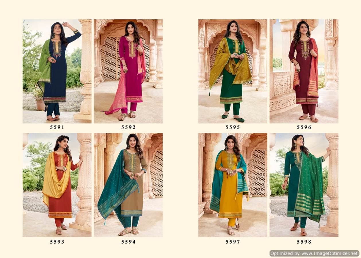 Kessi Presents  Sahenaj Designer  Dress Material