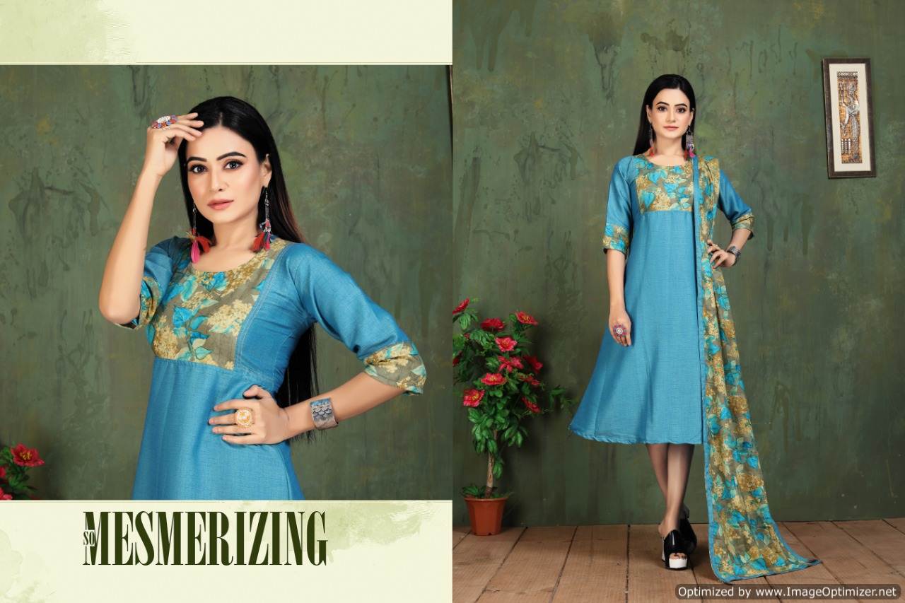 Kinti  Presents Panghat  Vol 13  Designer  Kurti Catalogue
