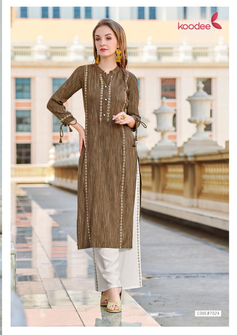 Koodee Presents Pahechan Vol 5 Kurti With Plazzo Collection