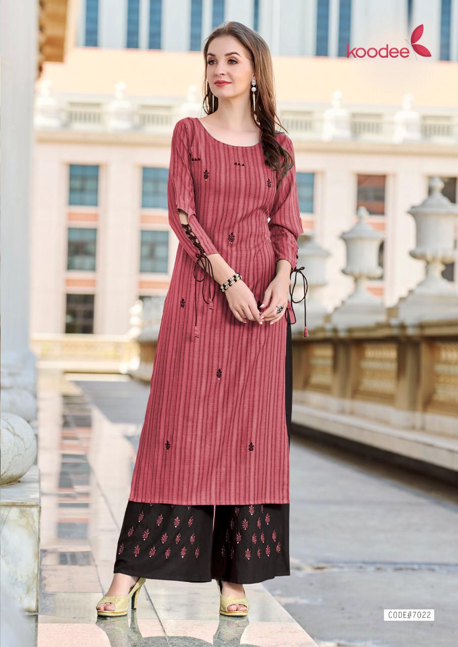 Koodee Presents Pahechan Vol 5 Kurti With Plazzo Collection