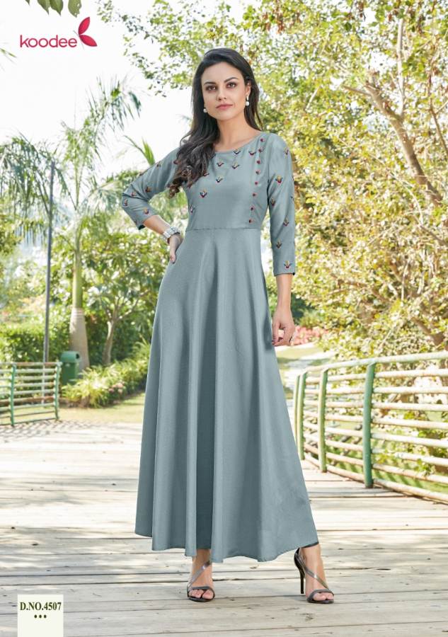 Koodee Presents Phool 2 Heavy Gown Style Long Kurti Collection