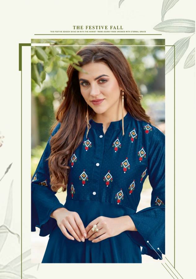 Koodee Presents Phool 2 Heavy Gown Style Long Kurti Collection