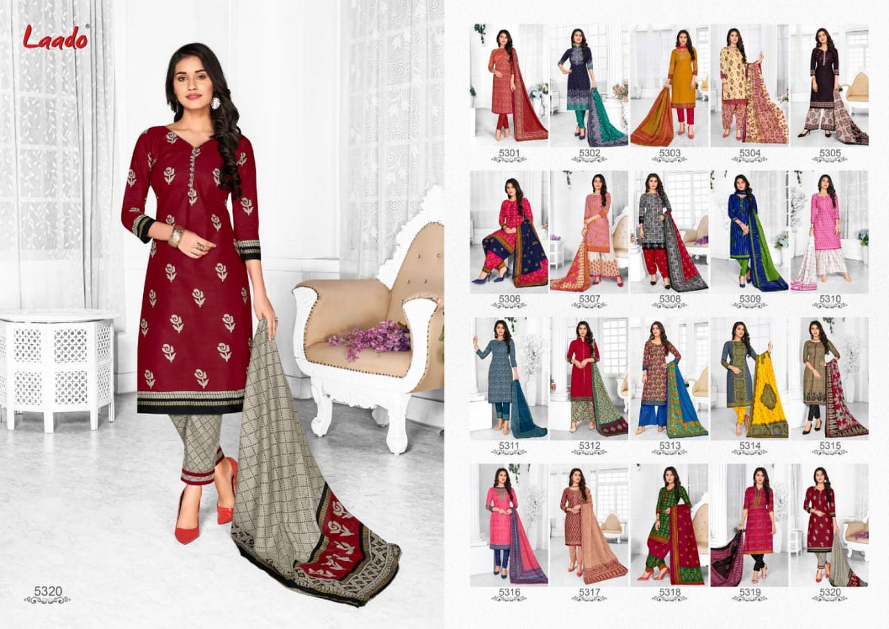 Laado Prints Vol 53  Printed Dress Material