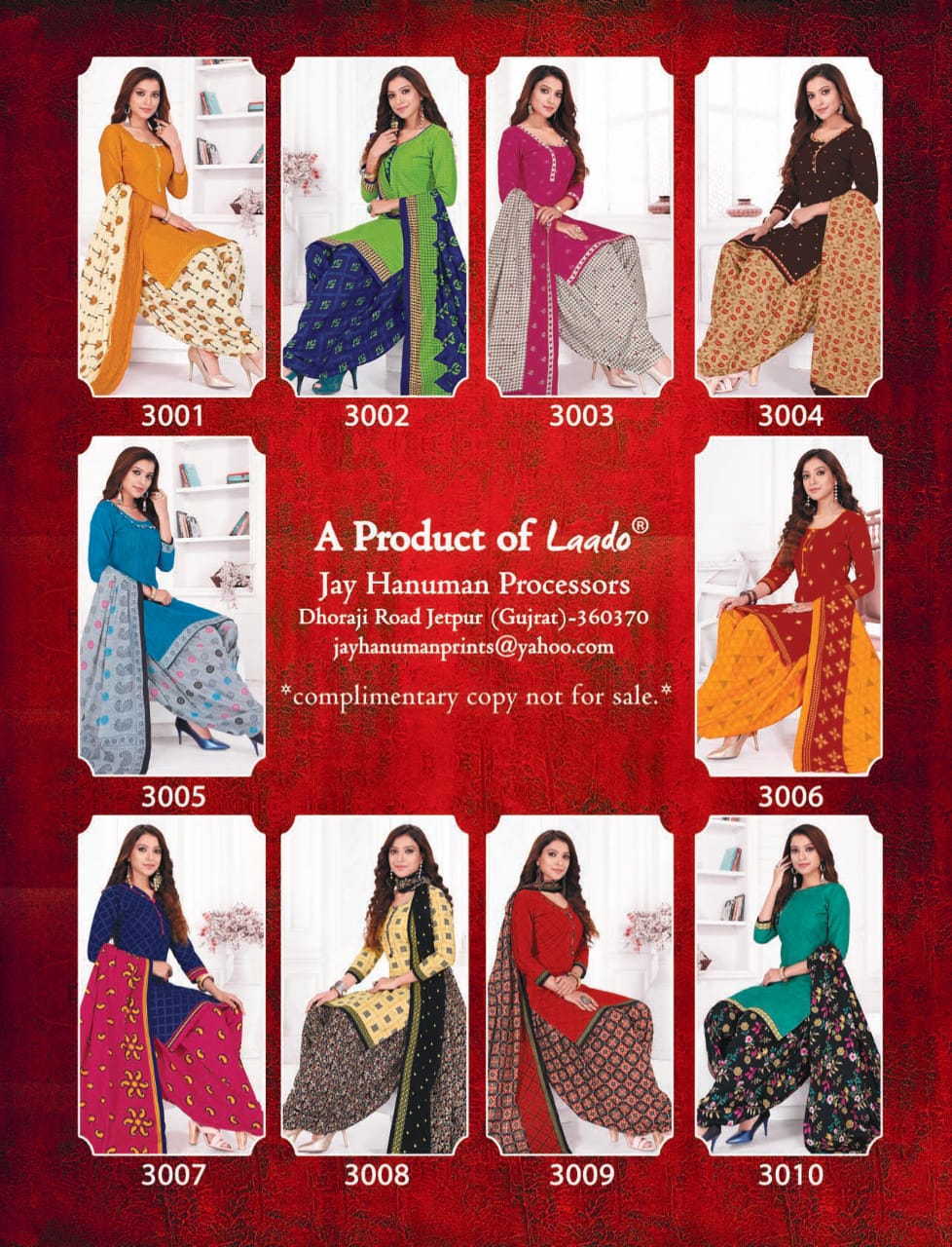 Laado Presents  Priti Patiyala Vol 3 Printed Dress Material