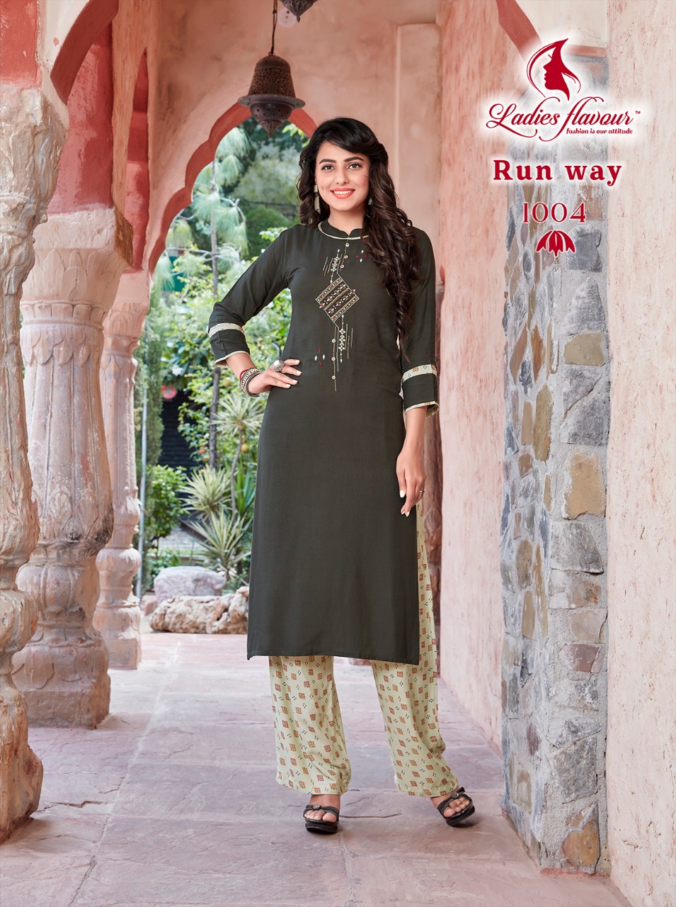 Ladies Flavour Presents Runway Kurti With Bottom Collection