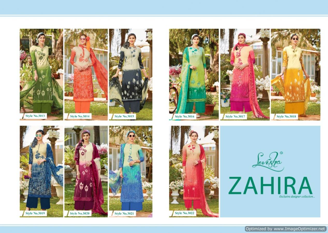 Levisha  Presents Zahira  Designer Dress Material