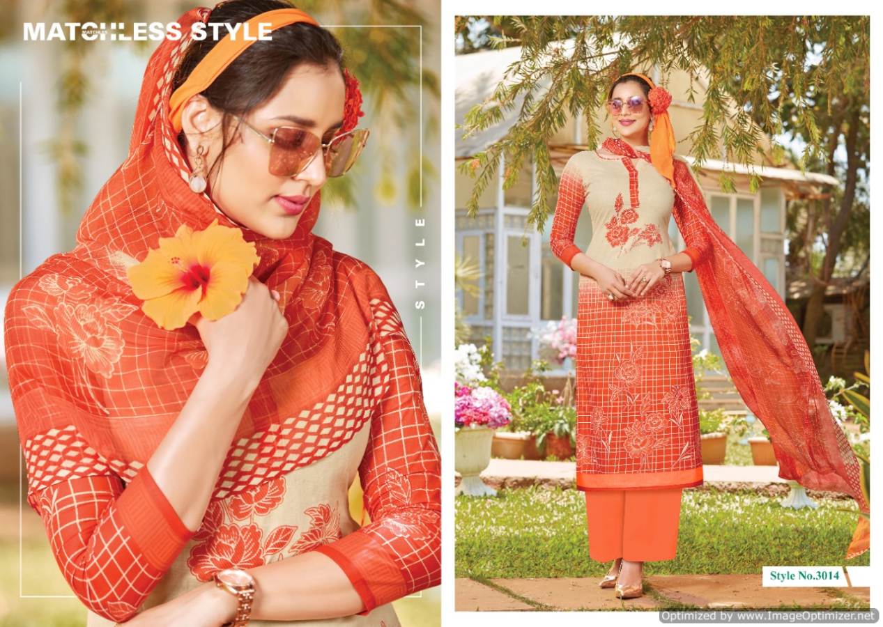 Levisha  Presents Zahira  Designer Dress Material