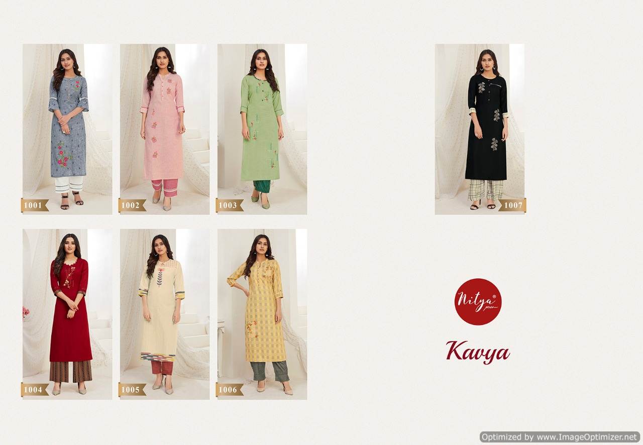 Lt Nitya Presents  Kavya Kurti With Bottom Collection