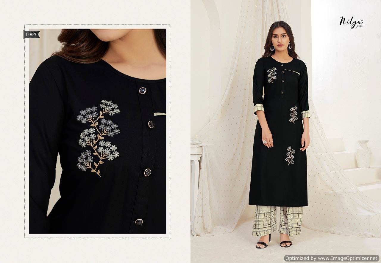 Lt Nitya Presents  Kavya Kurti With Bottom Collection