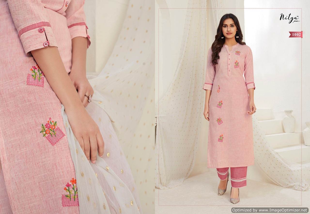 Lt Nitya Presents  Kavya Kurti With Bottom Collection