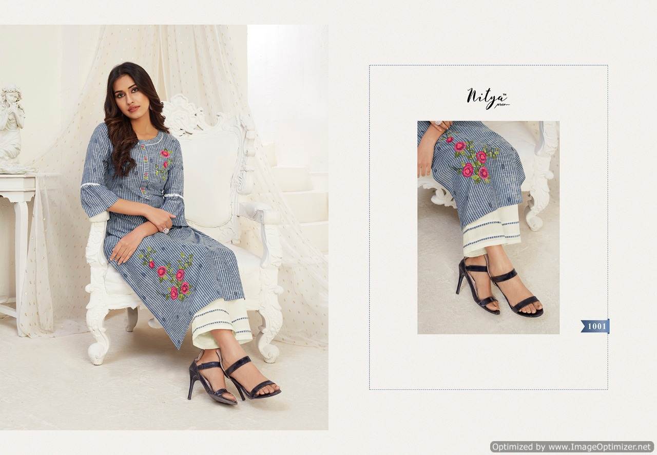 Lt Nitya Presents  Kavya Kurti With Bottom Collection