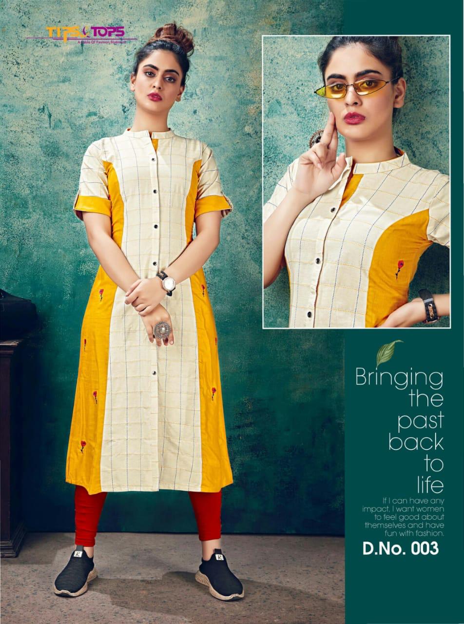 Tips & Tops  Presents Maya   Long  Designer  Kurti  Catalog