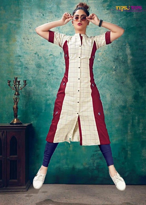 Tips & Tops  Presents Maya   Long  Designer  Kurti  Catalog