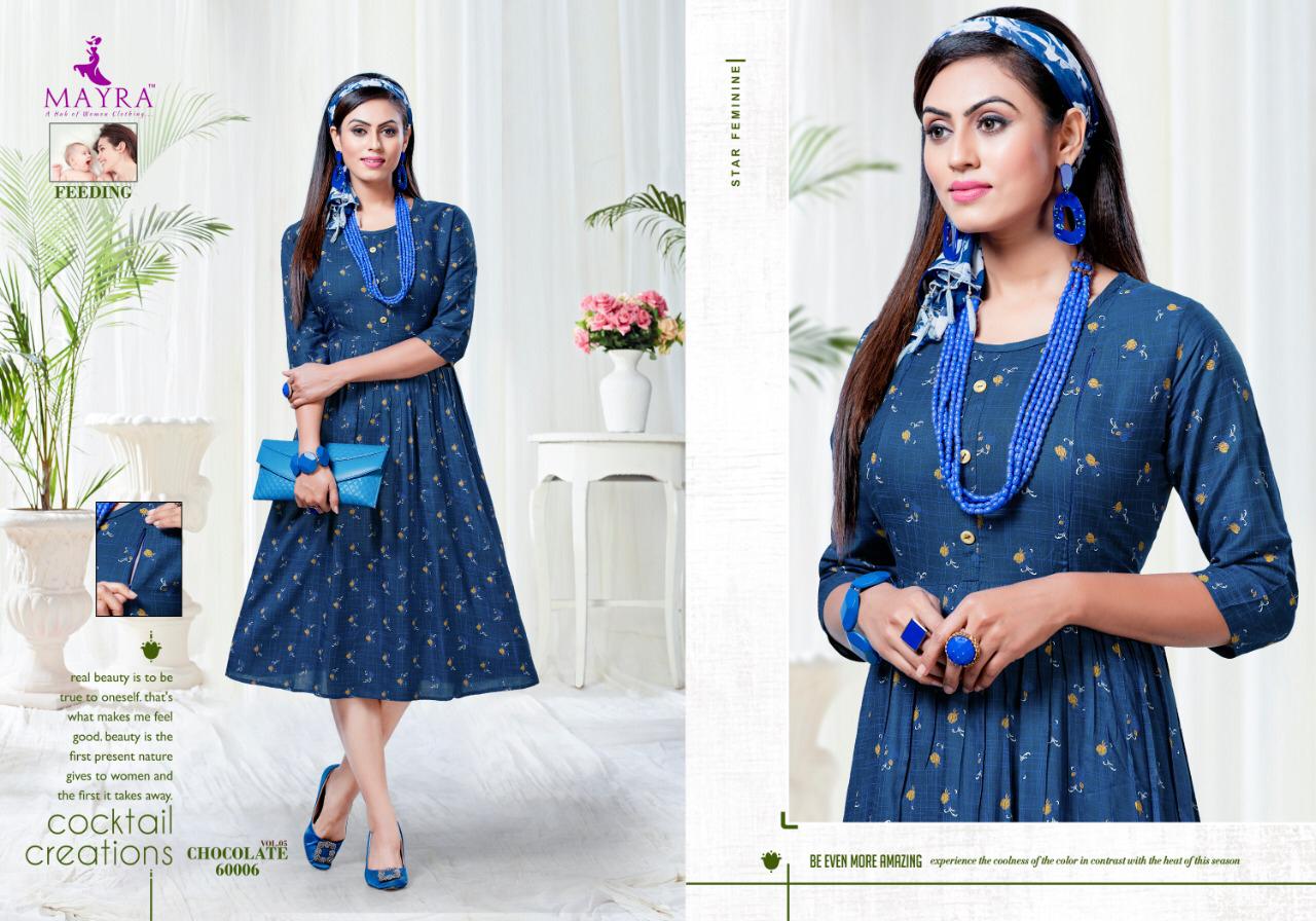 Mayra Presents  Chocolate Vol  5  Stylish Kurtis