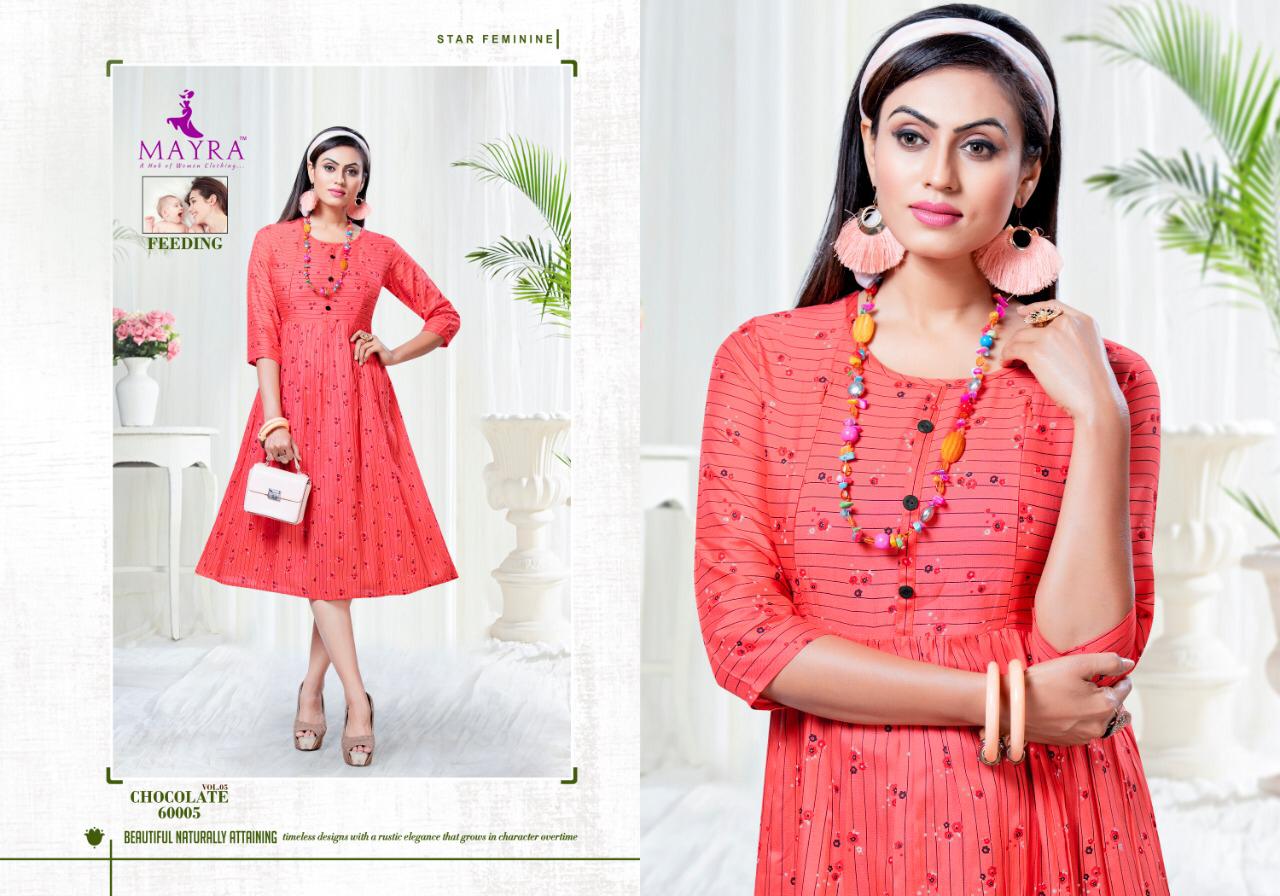 Mayra Presents  Chocolate Vol  5  Stylish Kurtis