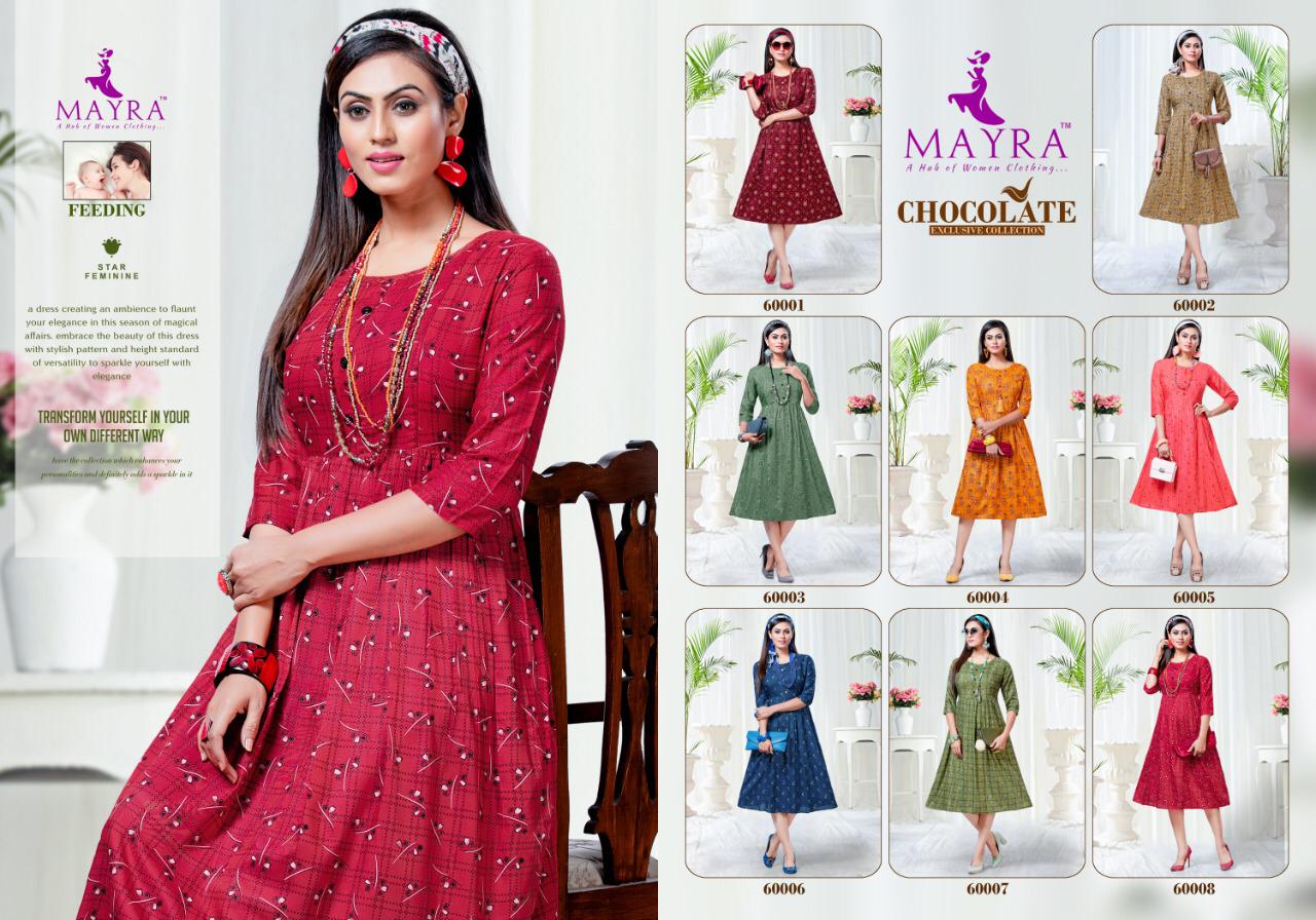 Mayra Presents  Chocolate Vol  5  Stylish Kurtis