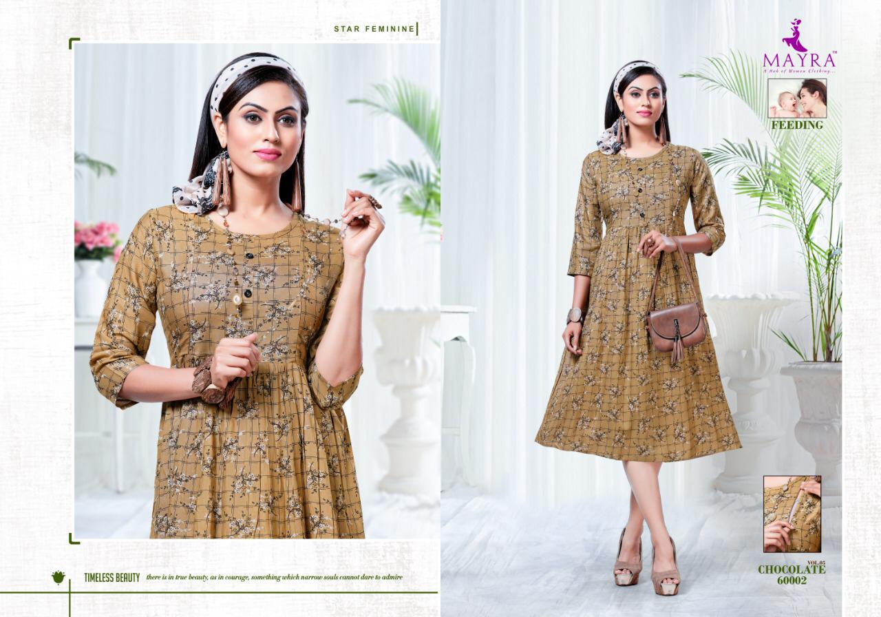 Mayra Presents  Chocolate Vol  5  Stylish Kurtis