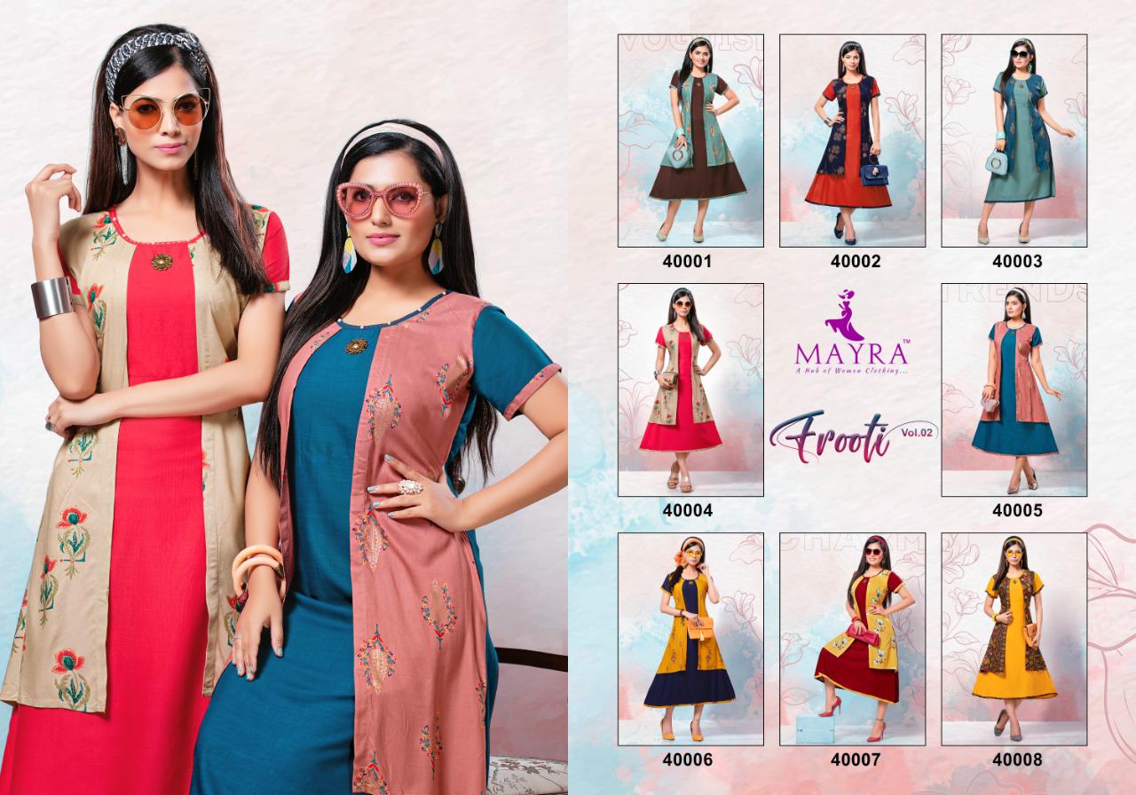 Mayra Presents Frooty Vol 2 Casual Wear Kurti Collection