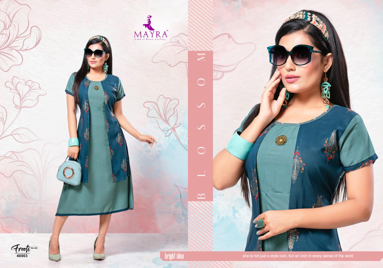 Mayra Presents Frooty Vol 2 Casual Wear Kurti Collection