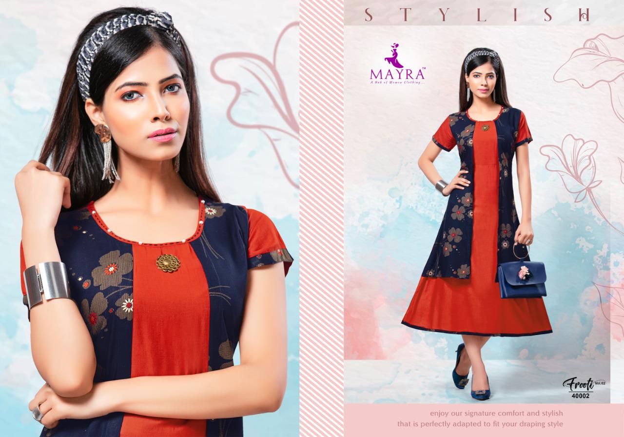 Mayra Presents Frooty Vol 2 Casual Wear Kurti Collection