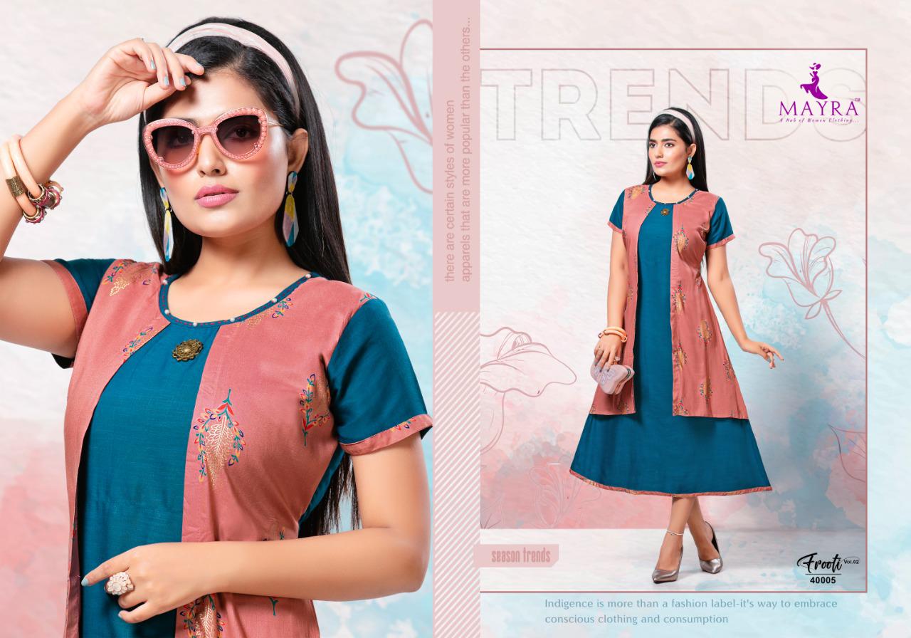 Mayra Presents Frooty Vol 2 Casual Wear Kurti Collection