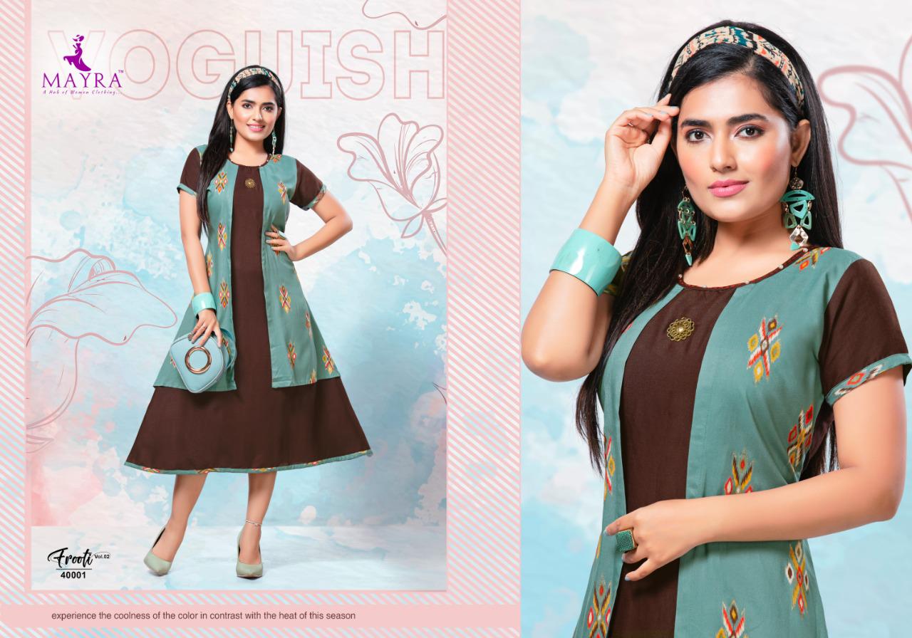 Mayra Presents Frooty Vol 2 Casual Wear Kurti Collection