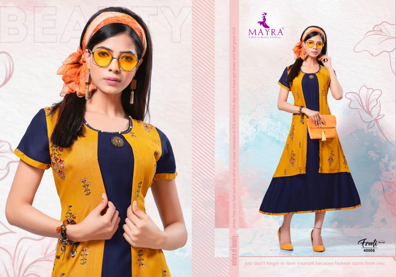 Mayra Presents Frooty Vol 2 Casual Wear Kurti Collection