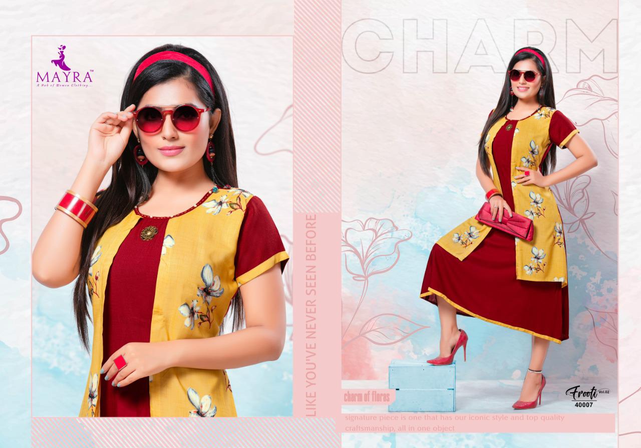 Mayra Presents Frooty Vol 2 Casual Wear Kurti Collection