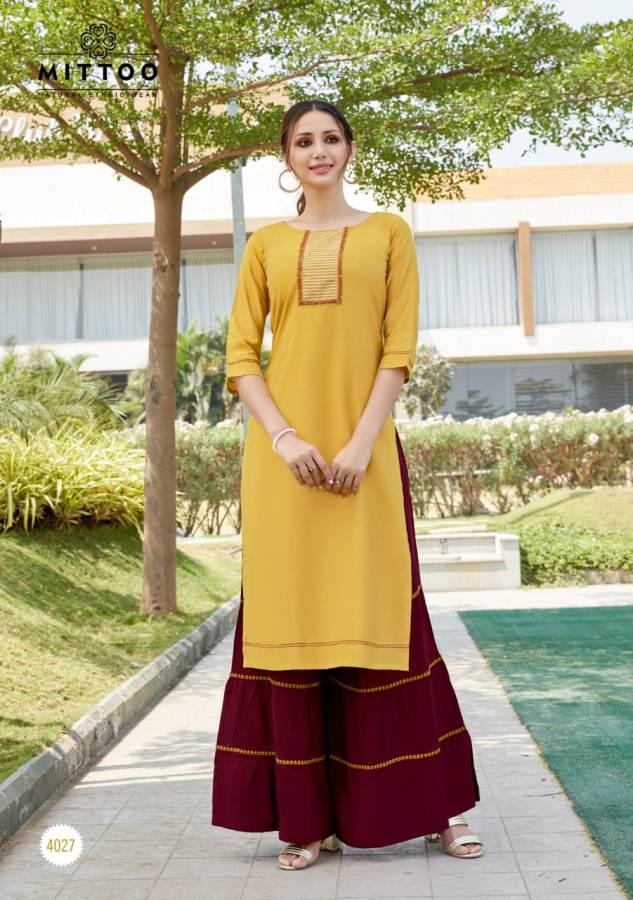 Mittoo  Presents Zohra Vol  4  Kurti With Bottom Collection