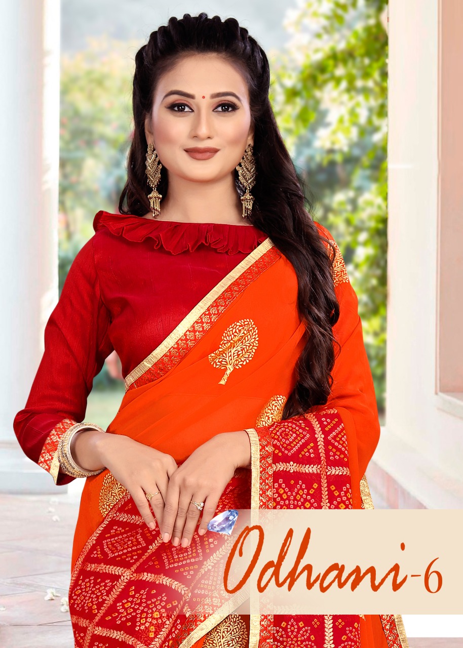 Odhani Vol 6 Weight Less Casual Wear Sarees Catalogue