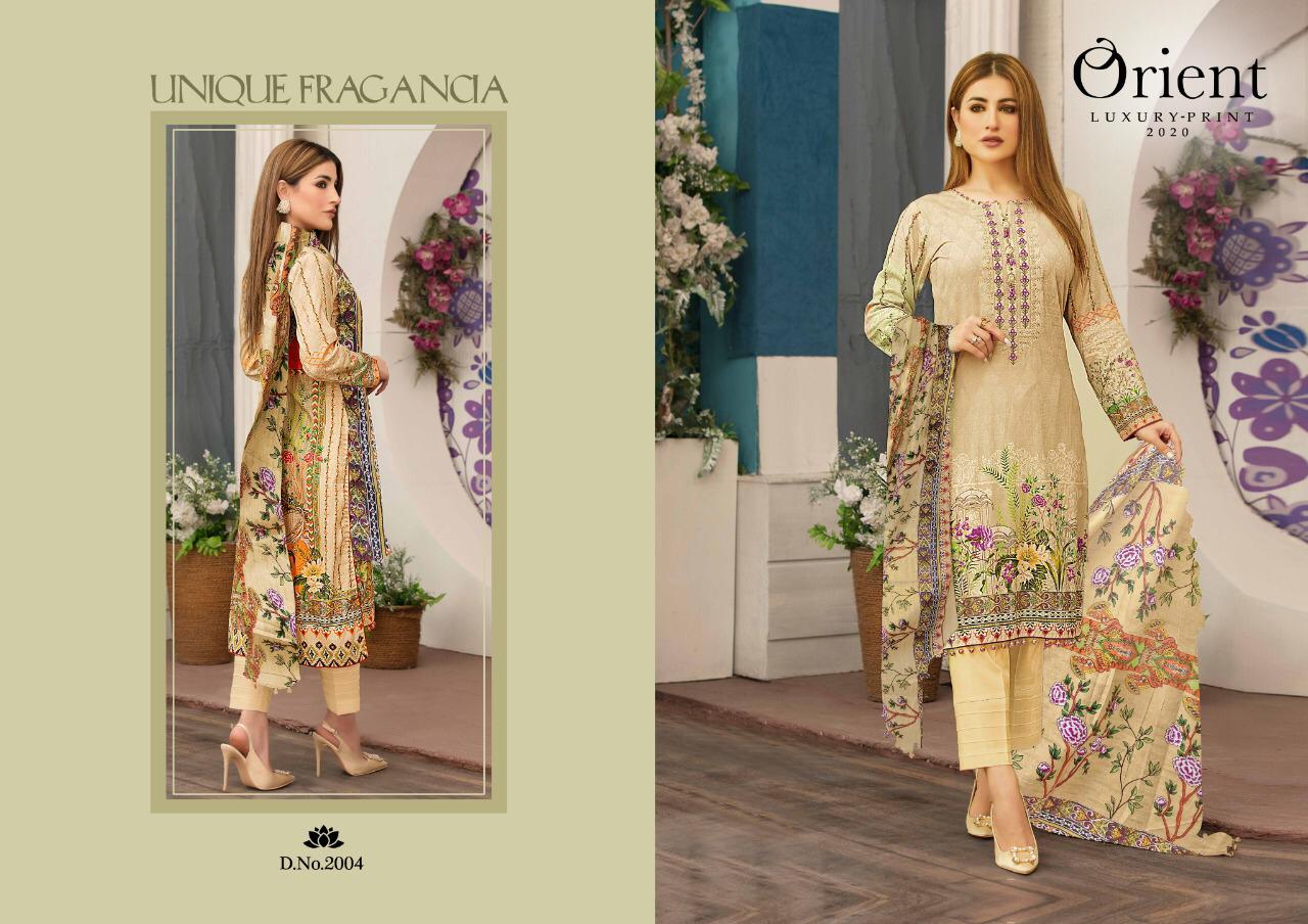Orient Luxury Print 2020 Lawn Karachi Dress Material