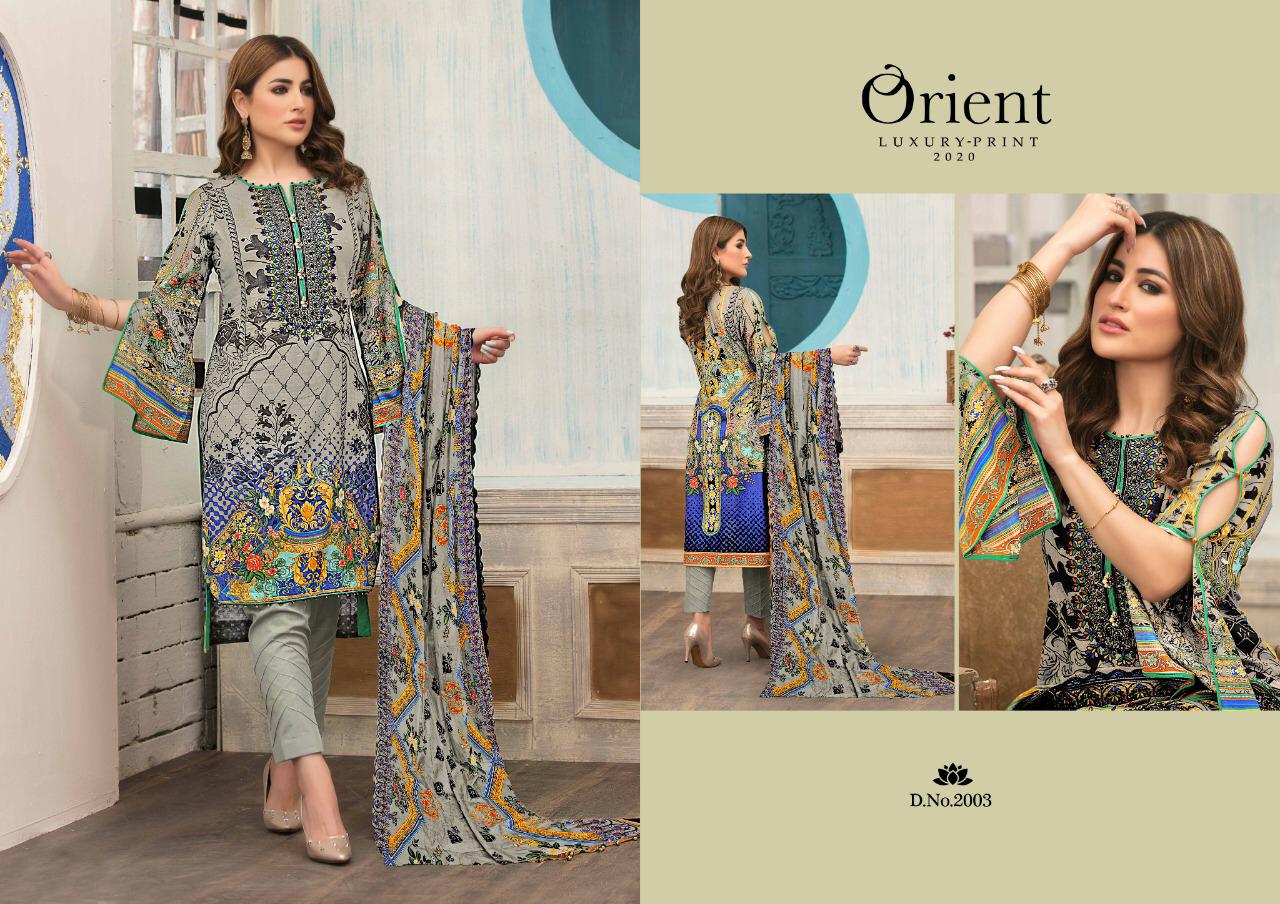 Orient Luxury Print 2020 Lawn Karachi Dress Material