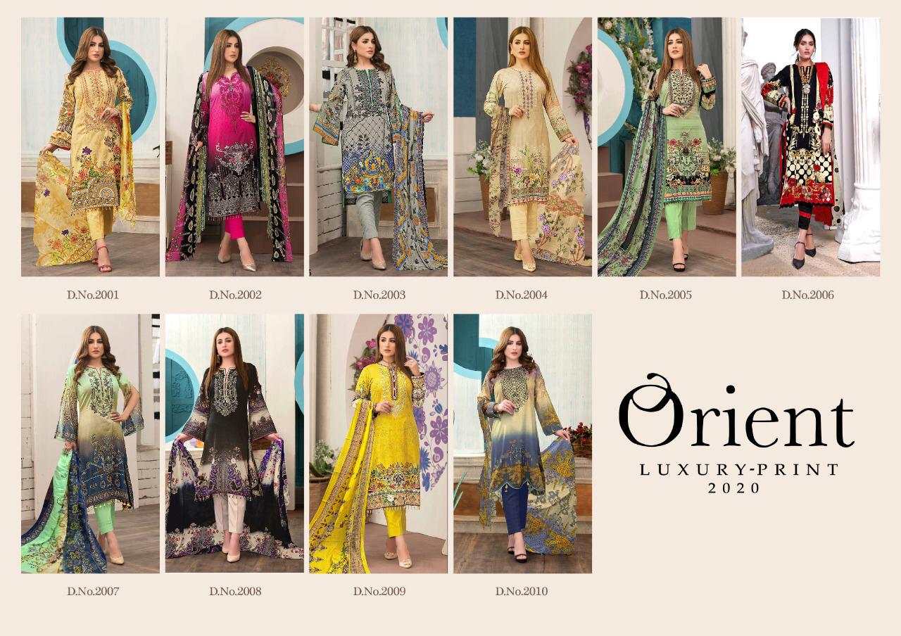 Orient Luxury Print 2020 Lawn Karachi Dress Material