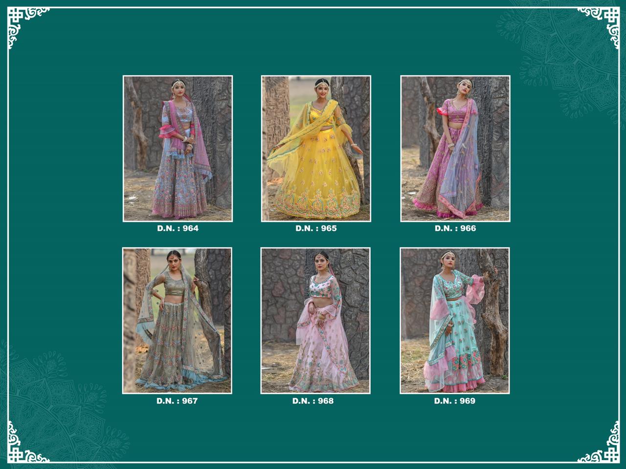Peafowl  Vol 58 Heavy Bridal Lehenga Collection