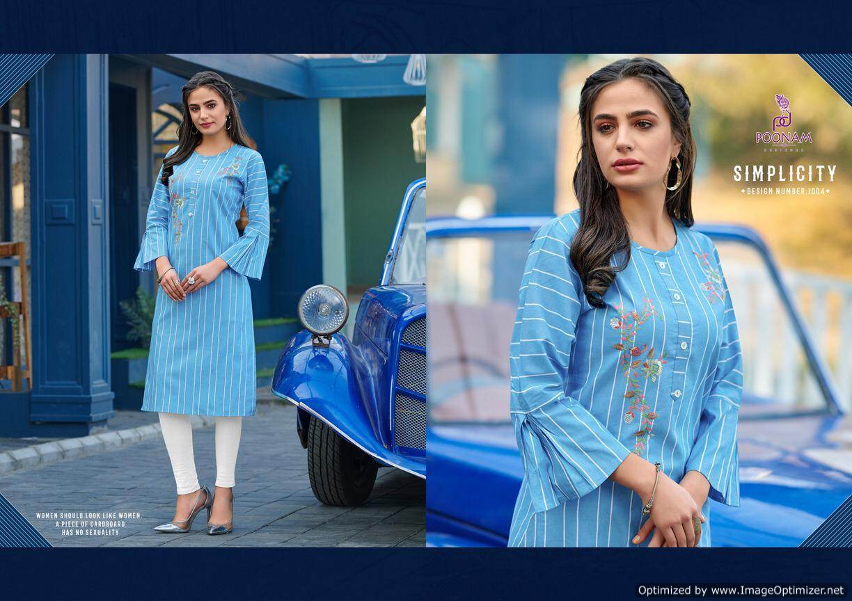 Poonam  Presents Collection Casual Wear Kurti