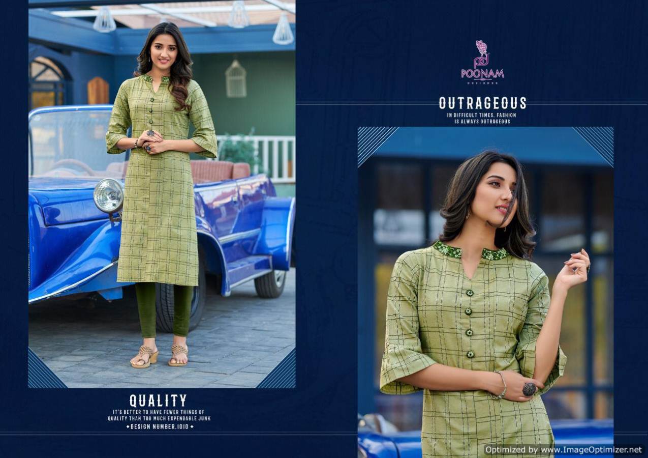 Poonam  Presents Collection Casual Wear Kurti