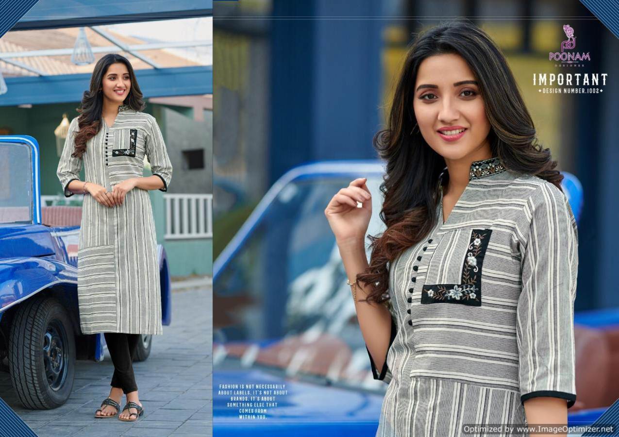 Poonam  Presents Collection Casual Wear Kurti