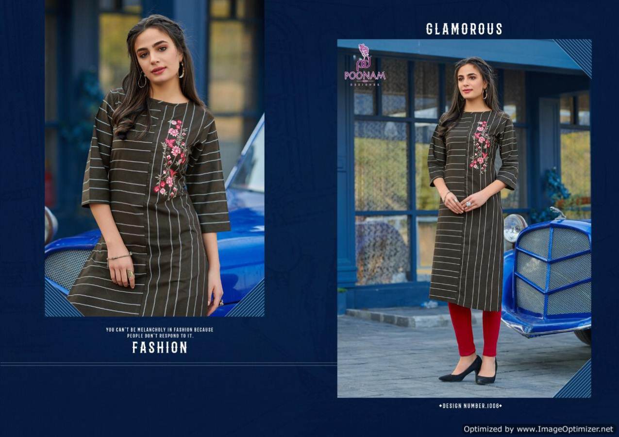 Poonam  Presents Collection Casual Wear Kurti