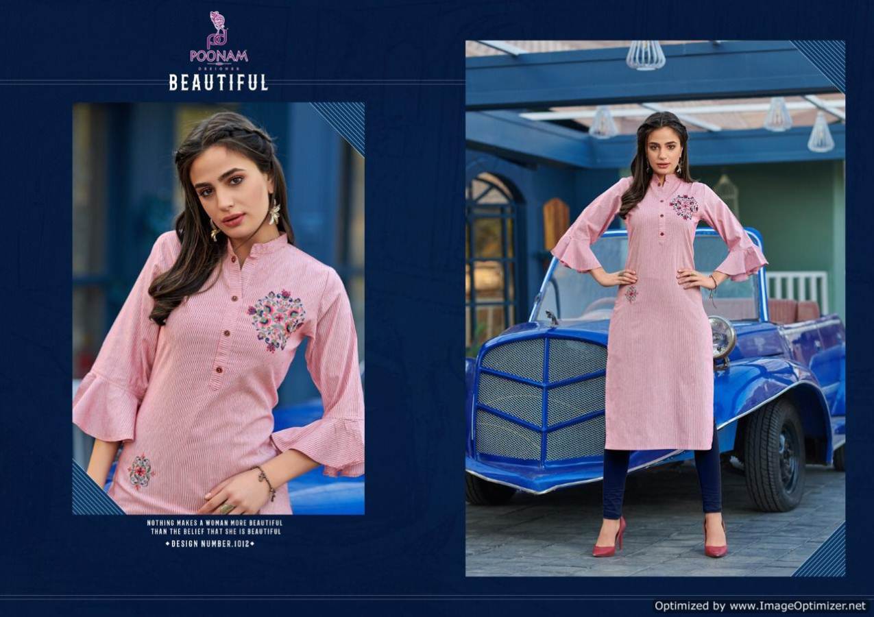 Poonam  Presents Collection Casual Wear Kurti