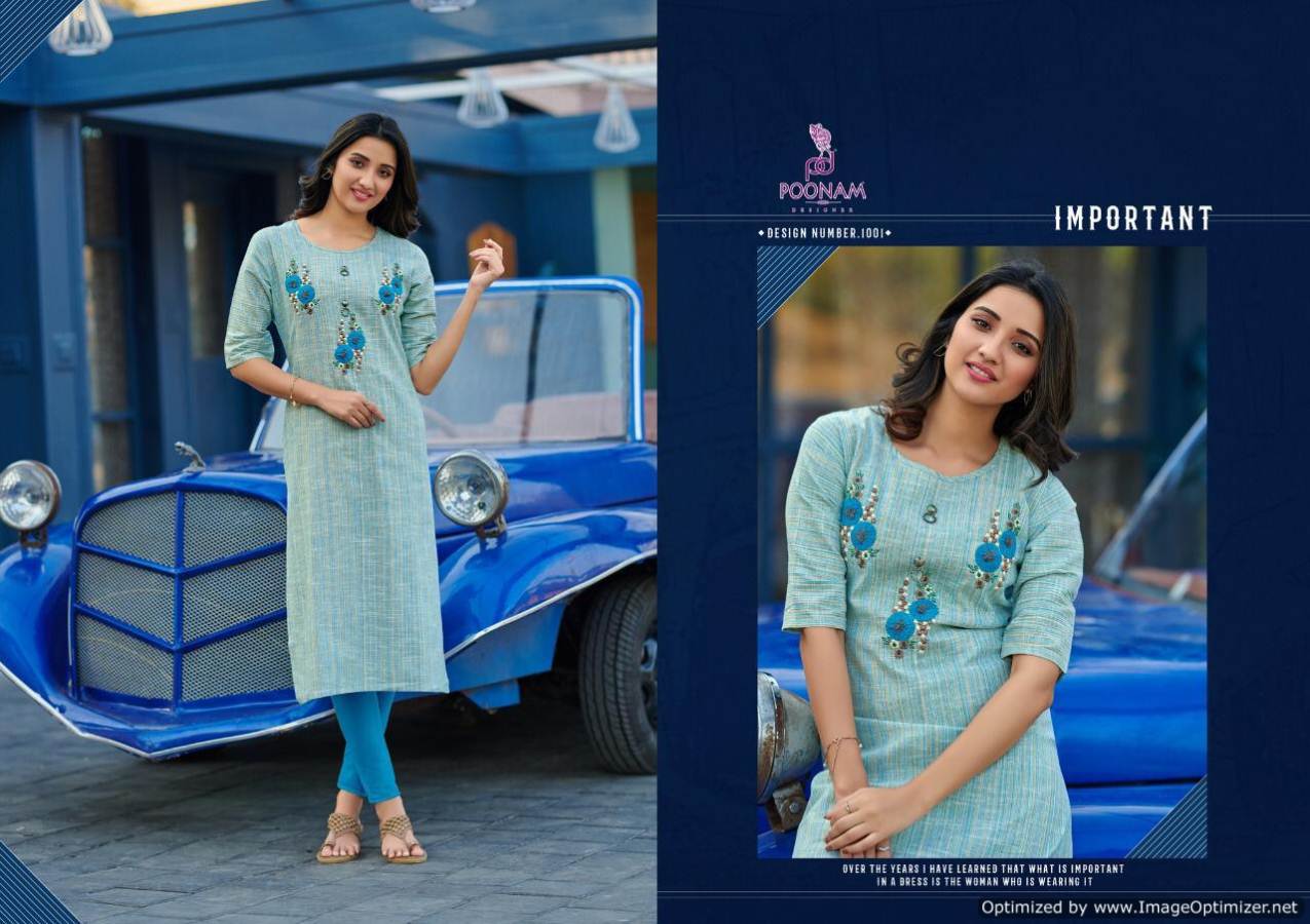 Poonam  Presents Collection Casual Wear Kurti