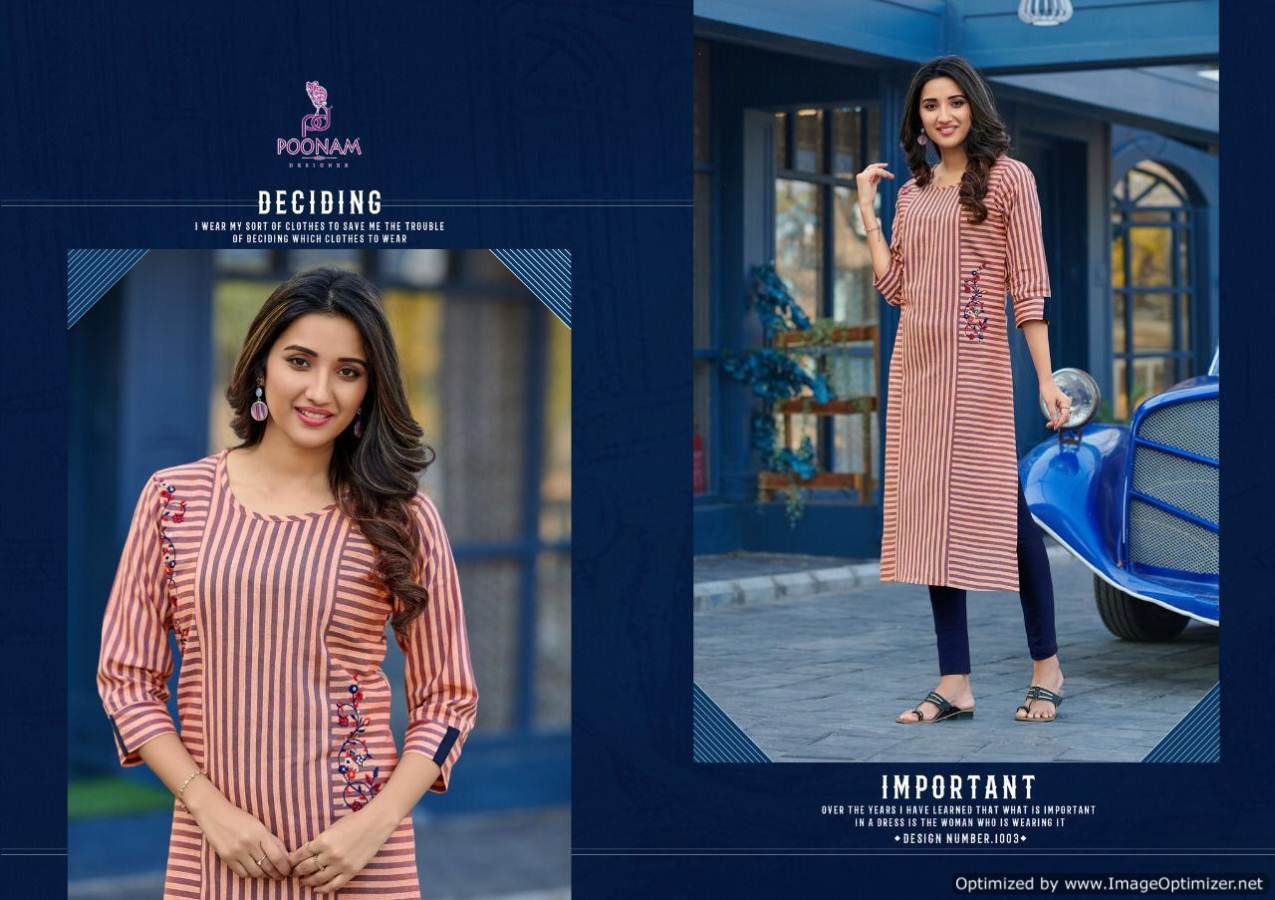 Poonam  Presents Collection Casual Wear Kurti