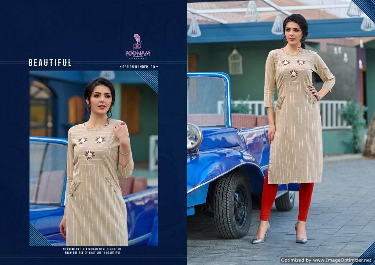 Poonam  Presents Collection Casual Wear Kurti