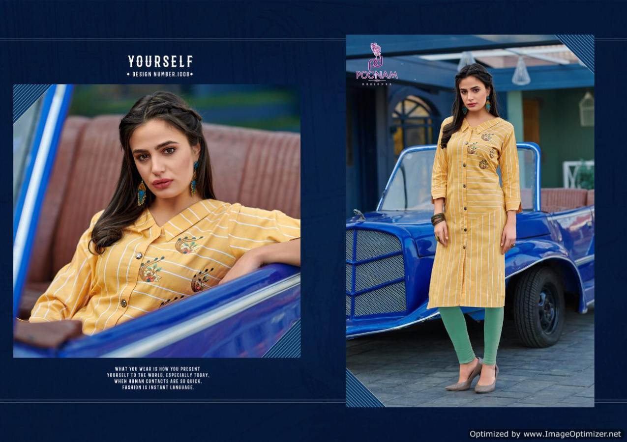 Poonam  Presents Collection Casual Wear Kurti