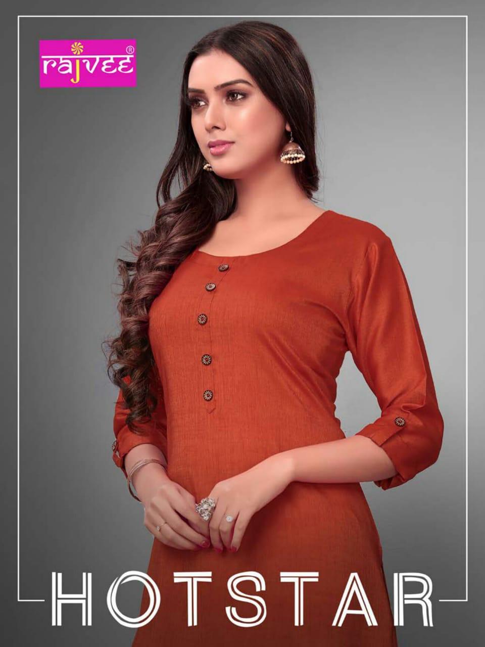 Rajvee Presents Hotstar Casual Wear Kurti Collection