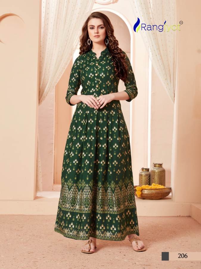 Rangjyot Presents Sehnaaz Vol 2 Printed Long Kurti Collection