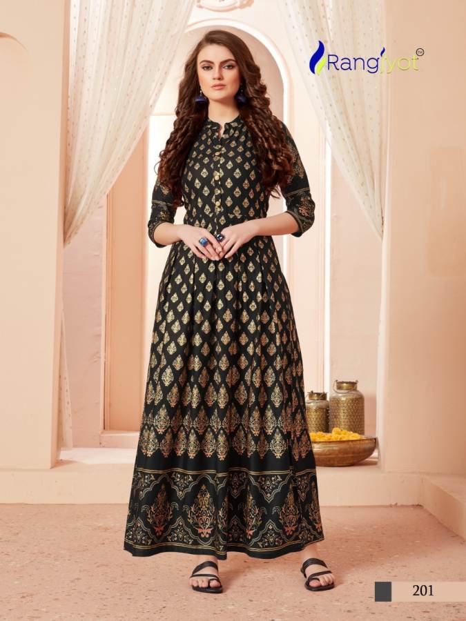 Rangjyot Presents Sehnaaz Vol 2 Printed Long Kurti Collection