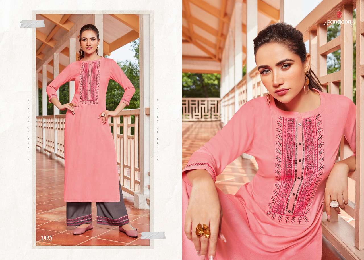 Rangoon  Presents Catwalk  Vol 3 Kurti With Bottom