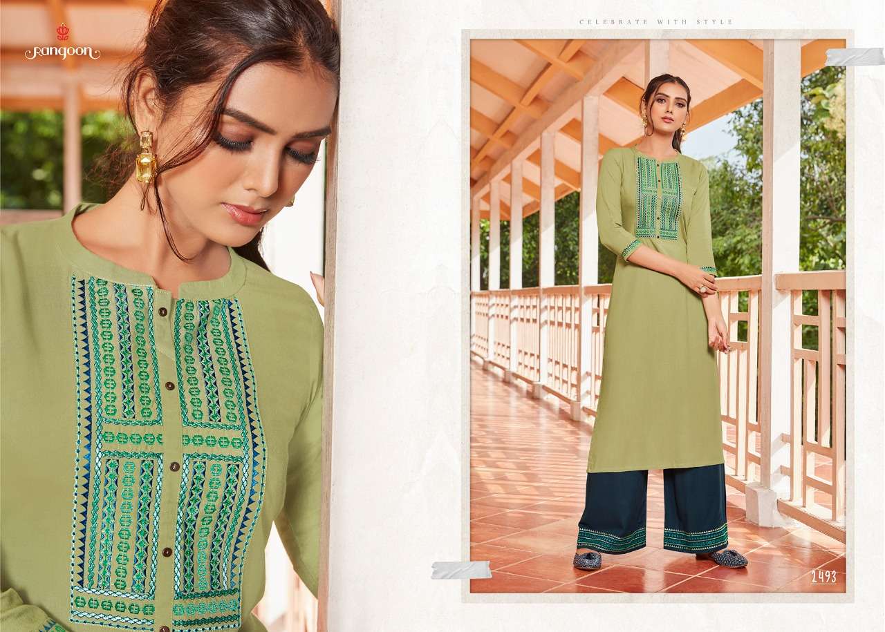 Rangoon  Presents Catwalk  Vol 3 Kurti With Bottom