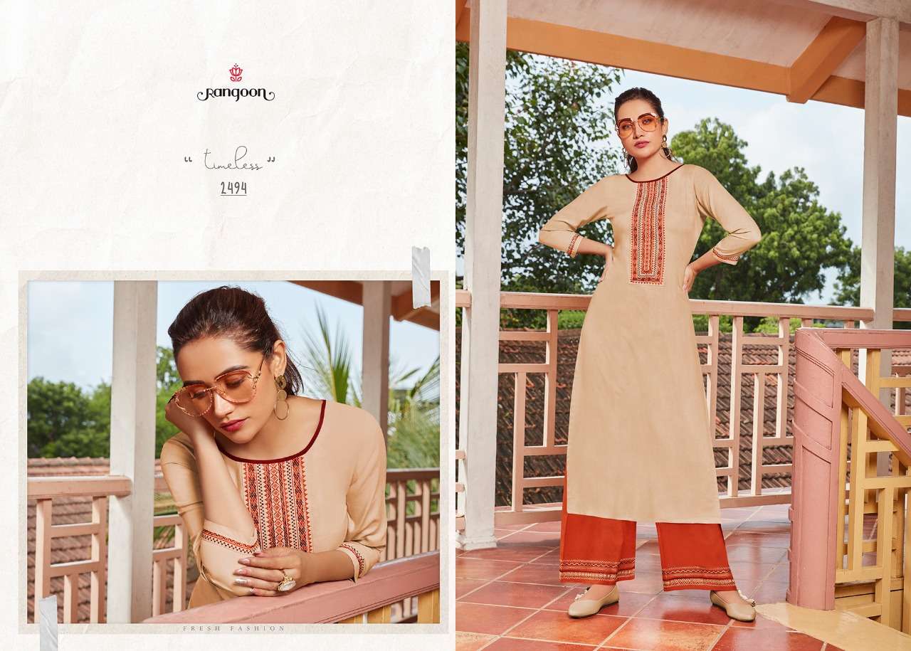 Rangoon  Presents Catwalk  Vol 3 Kurti With Bottom