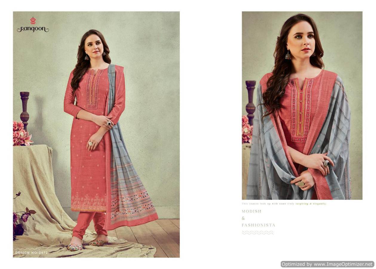 Rangoon Presents Crystal Pure Silk Jacquard Ready Made Collection